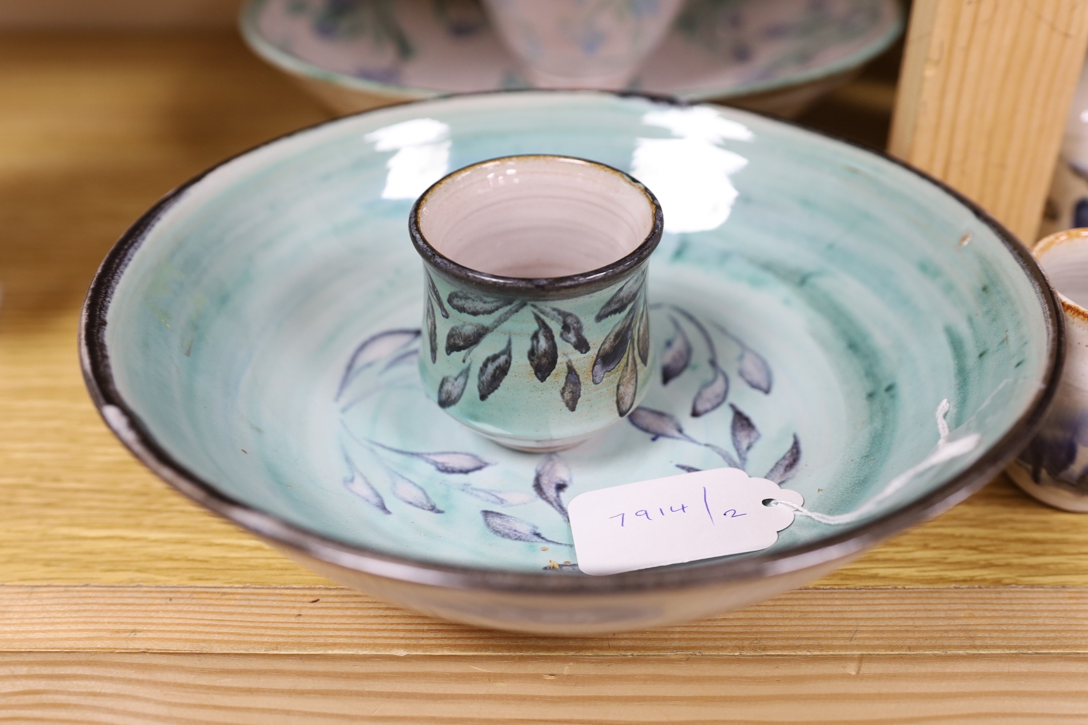 A quantity of modern lustre pottery